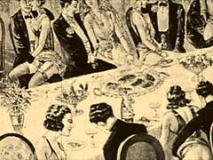 Vintage Erotic Cartoon Illustration with Retro Charm