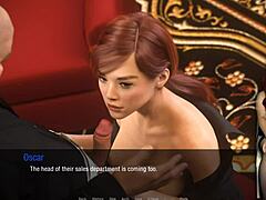 Kate the Secretary in a 3some at Work in Anime Hentai Game