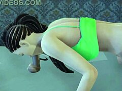 Laura Matsuda sucks big cock in uncensored 3D porn.