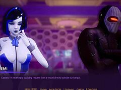 Hot Robot Slut Sucks Dick In Space