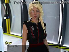 Blonde virgin catches me with step sister in space adventure 84