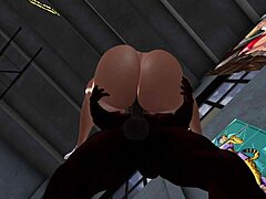 Second Life: Black Personal Trainer Fucks Latina with Big Tits