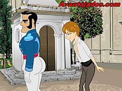 Anime gay bullfighter passionately fucks his brazilian lover