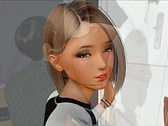 大奶少女在3D卡通游戏中震撼服装！