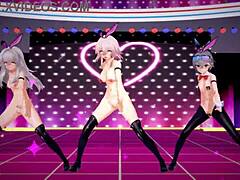 Honkai Star Rail Clara March 7Th Silverwolf Hentai Mmd