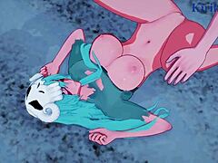 curvy japanese college girls with huge tits filmed in hotel after pool