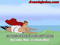 Bold Gay Hero With Giant Ass In Intense Action