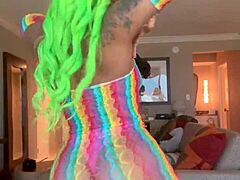 Ebony Cosplay Babe Moee Baby Twerking Big Ass For Days With Gibby The Clown