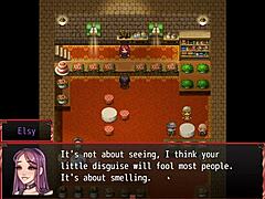 harem in another world hentai game exposes her pussy during gym workout.