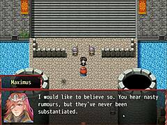 harem in another world hentai game exposes her pussy during gym workout.