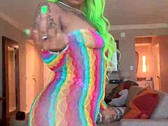 Ebony Cosplay Babe Moee Baby Twerking Big Ass For Days With Gibby The Clown