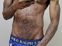 Short Video of Nice Ebony Cumshot with Monster Cock.