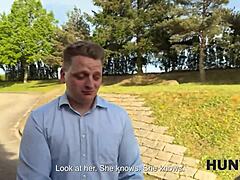 my dick matters when banging girlfriend’s big tits outdoors! 😏