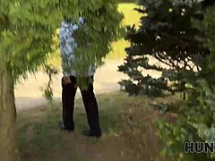 my dick matters when banging girlfriend’s big tits outdoors! 😏