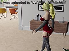 maya becomes the sexiest reason for a wild 3d anime threesome in lingerie