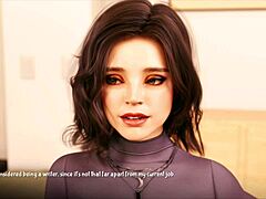 Big tits and PC gameplay in erotic anime story