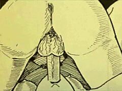 Vintage erotic sketches with seductive charm