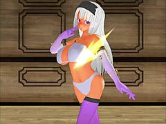 Girl B hero scenes part 4 with Sharifa in cartoon anime hentai domination.