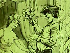Vintage erotic sketches with seductive charm