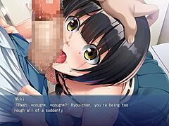 mob-like plain girl turns into wild pervert with bound fingering game