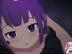 Anime boyfriend visits friend for intense sucking and fucking session