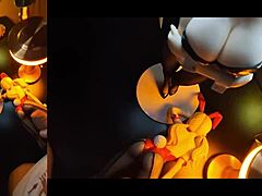 Lucy bunny gets intense cum on her figures in animejoker patreon.