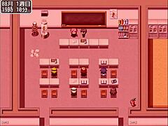 i am massaging my friend's big tits in the school pool.