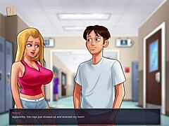 Summertime Saga 105: Busty Brunette Milf in Erotic Hentai Game with Big Ass and Tits Action