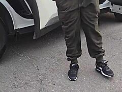 licking her on the road, she sucks me