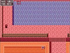 i am massaging my friend's big tits in the school pool.