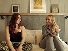 French Girls Turn Lesbian with Strap-On in Truth or Dare