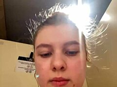 Extreme public masturbation with anal plug deep in cum action