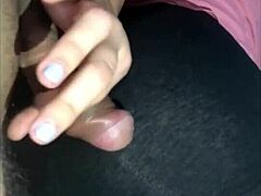 Sleepover with my amiga in tiny black shorts!