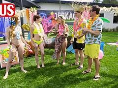 summertime orgy at jerkaoke features madison morgan and rosalyn sphinx