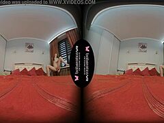 Atisha masturbates solo in VR