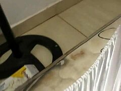 Hey, check out this padrasto noticing his enteada using that anal plug toy in public