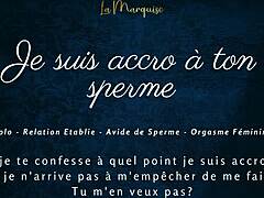 I'm addicted to your cum - French audio jerk off instructions