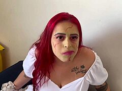 Facefucking Hardcore in 7 Noites de Terror Exorcista Parody