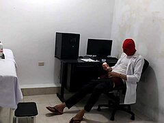 Perverted Doctor Masturbates After Treating Cute Patient in Hospital. What a Kinky Homemade Scene!