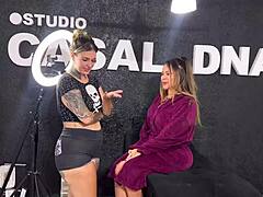 tatuadora licks client’s ass till she cums in her mouth!