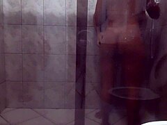 Bathroom Bang with Big Ass and Huge Dick Couple