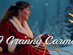 granny carmen claus spices up my holiday with steamy action.