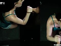 That's right, Alexis, take control and do as you please with this gloryhole encounter.