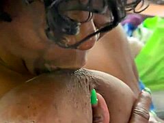 Gam Gam Nessa's Huge Ebony Titties Bounce!