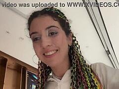 Crazy cumwalk in public mall, blowjob in toilet—insane! 😜