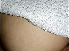 Waking up my friend's sister with hard action, wrecking the bed!