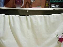 This Horny Employee In The Kitchen, With Her Hot Ass In Lingerie, Drives Me Crazy