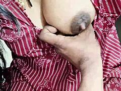 MAID PINKY BENT OVER showing ass while cleaning gets pounded