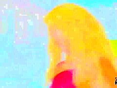 艾娃·戴文和金发闺蜜巨乳群战肛交