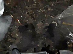 I’m a village girl getting off hot in a chilly barn. It feels so wild on this ranch!